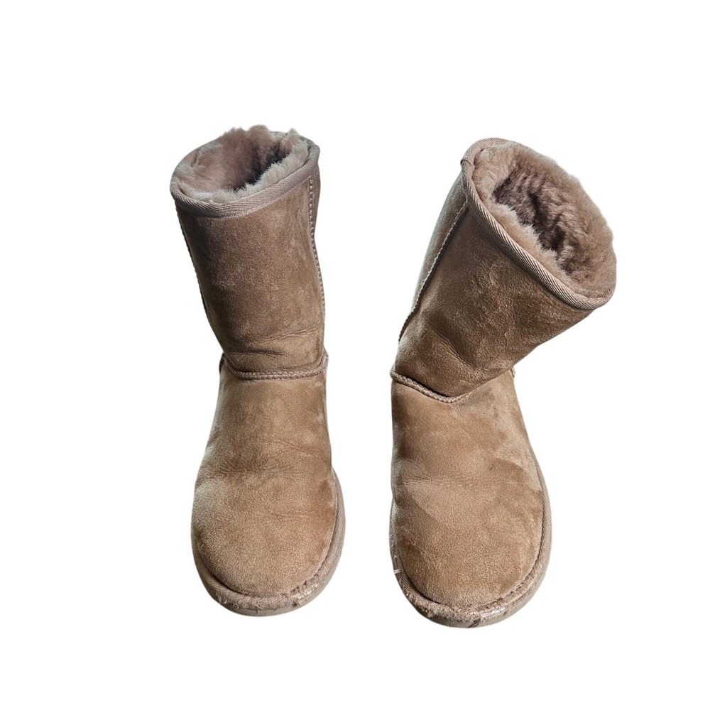 UGG Boots Women 5 Brown Classic Short II Suede Sheepskin Winter Casual